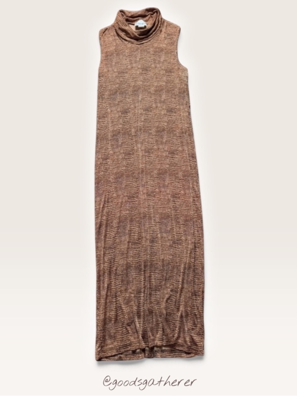 VINTAGE Just In Thyme LTD Slinky Knit Animal Print Dress